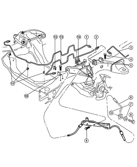 Lines & Hoses, Brake, Front fit your 1999 Dodge Durango